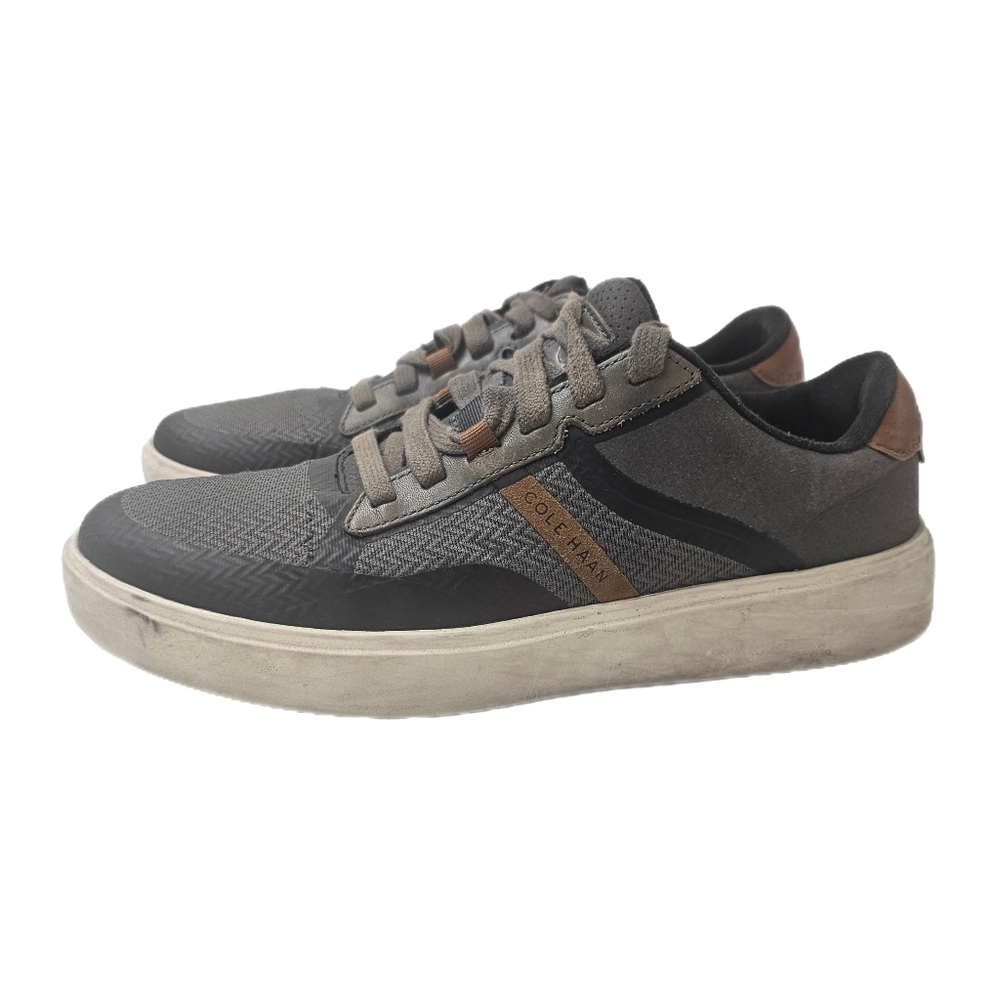 Cole Haan Mens Grand Crosscourt Winner Sneakers Gray Black Lace Up Size 9
